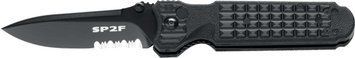 Нож Fox FKMD Predator II - 2F Black Полусеррейтор FX-446 BS 17530136 фото