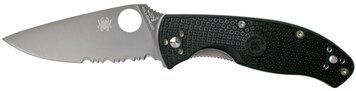 Ніж Spyderco Tenacious Lightweight Напівсеррейтор C122PSBK 871390 фото