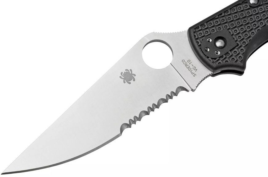 Нож Spyderco Stretch 2 XL FRN Полусеррейтор C258PSBK 871528 фото
