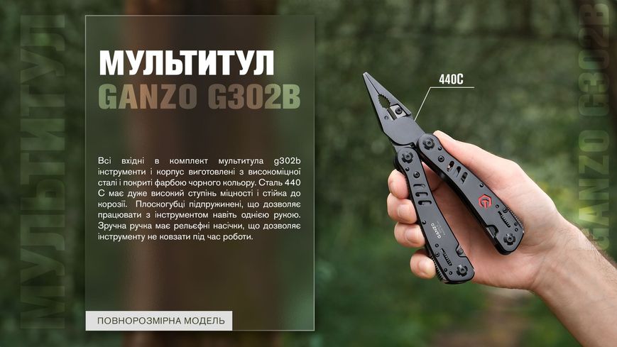 Мультитул Multi Tool Ganzo G302-В 38060 фото