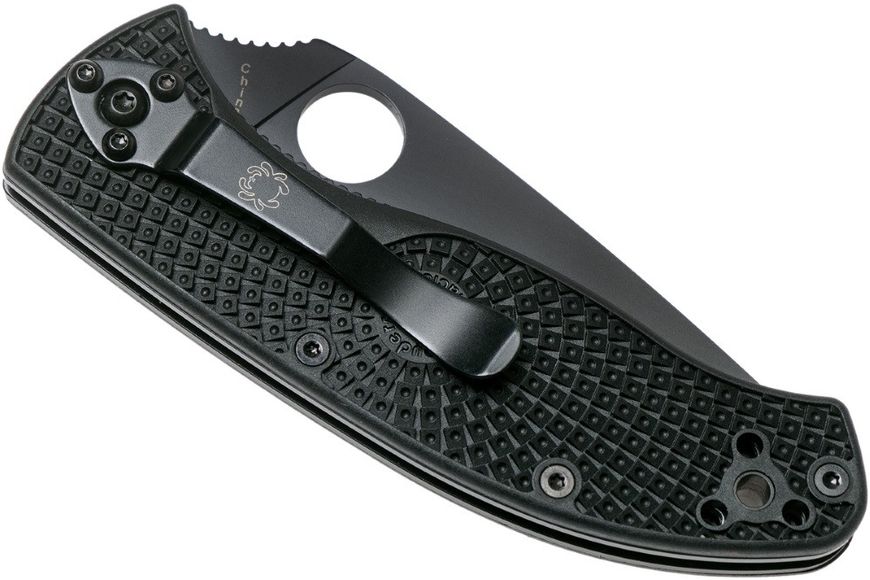 Ніж Spyderco Tenacious Lightweight FRN Black Blade C122PBBK 871392 фото