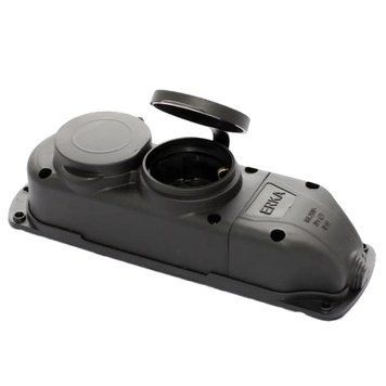 ERKA 6002 Колодка подвійна із заглушкою 2*16 (каучук) 99-00009745 фото