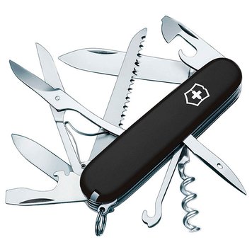 Швейцарський ніж Victorinox Huntsman (1.3713.3B1) Чорний (Блістер) 4000878 фото