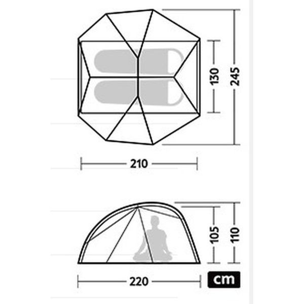 Палатка двухместная ультралегкая Naturehike Star River UL CNK2450WS022, Коричневый 6975641883067 100000376 фото