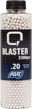 Страйкбольні кульки ASG Q Blaster White 6 мм 0,2 г 3300 шт 23704154 фото