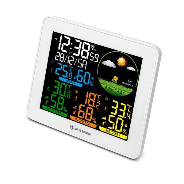 Метеостанція Bresser Colour Weather Station with 3 Sensors 9600028/13452 932127 фото
