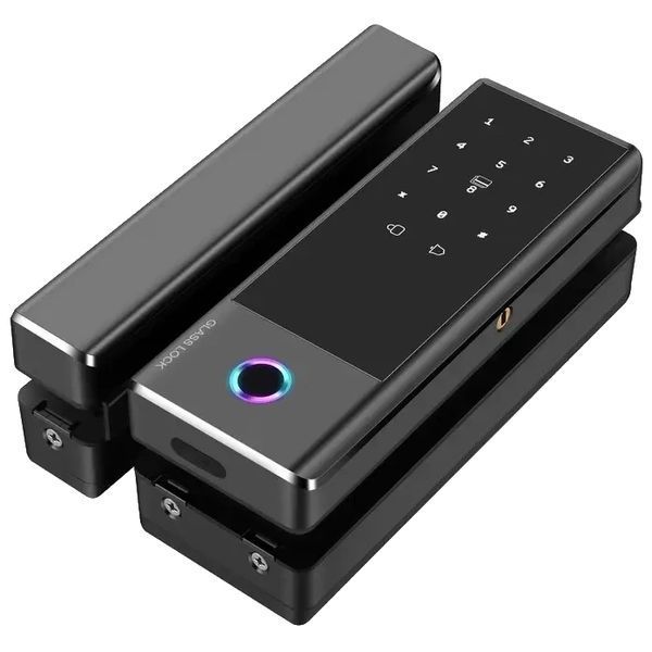 SEVEN LOCK SL-7776BF black Розумний біометричний замок на скляні двері 99-00022505 фото