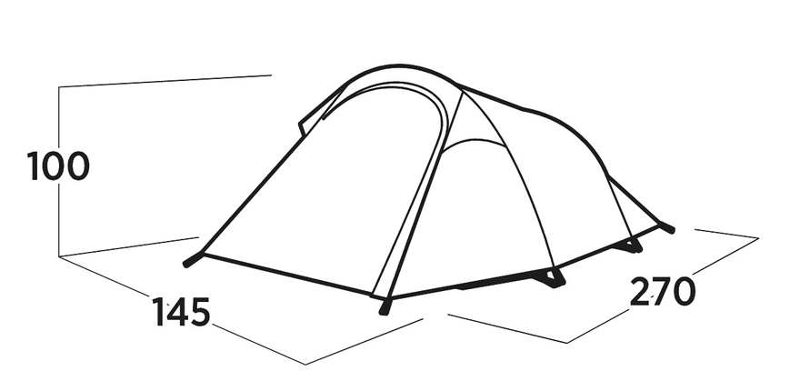 Палатка двухместная Easy Camp Reindal 2 120471 931543 фото