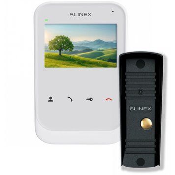 Slinex SK-04 + ML-16HR black Комплект відеодомофон + панель виклику 99-10025451 фото