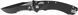 Нож Microtech Amphibian Black Blade PS Black Полусеррейтор 137RL-2FLGTBK 14090565 фото 1