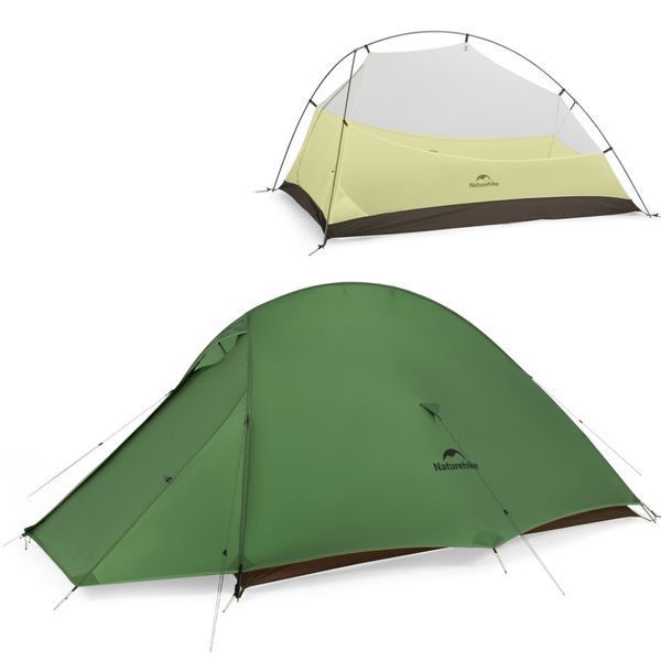 Палатка сверхлегкая двухместная Naturehike Cloud Up Pro CNK2350WS020, Темно-Зеленая 6927595798737 100000379 фото