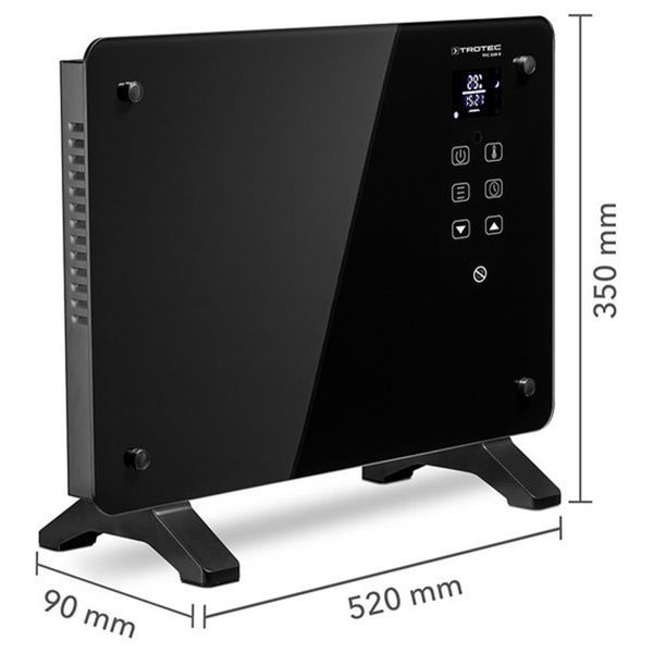 Тепловентилятор керамічний Trotec TFC 220 E 2200W Black (1410000690) DAS302842 фото
