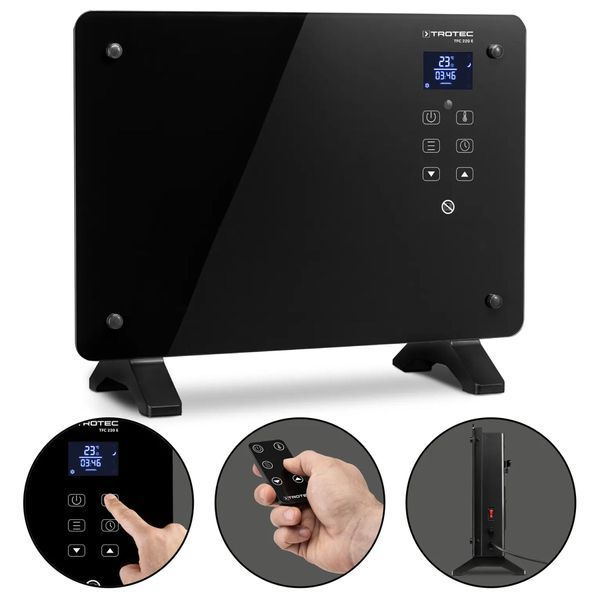Тепловентилятор керамічний Trotec TFC 220 E 2200W Black (1410000690) DAS302842 фото
