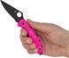 Ніж Spyderco Delica 4 Pink Blake Blade CPM-S30V C11FPPNS30VBK 871470 фото 10