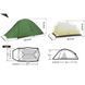 Палатка сверхлегкая двухместная Naturehike Cloud Up Pro CNK2350WS020, Темно-Зеленая 6927595798737 100000379 фото 3