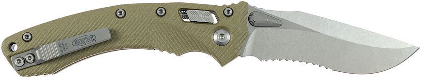 Нож Microtech Amphibian Stonewash PS Olive Полусеррейтор 137RL-11FLGTOD 14090564 фото