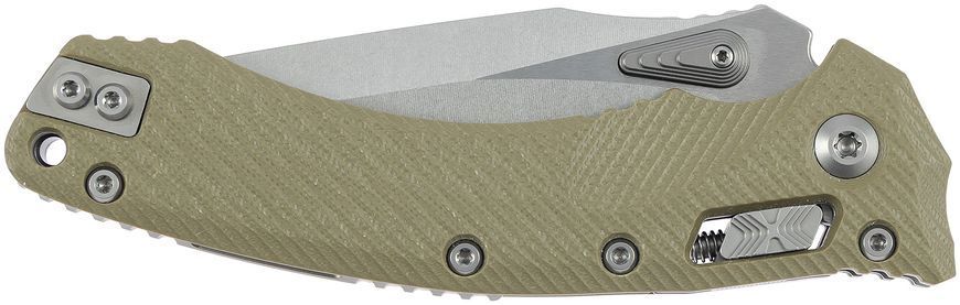 Нож Microtech Amphibian Stonewash PS Olive Полусеррейтор 137RL-11FLGTOD 14090564 фото