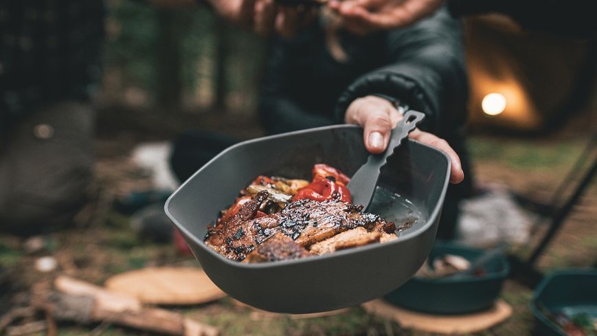 Набір туристичного посуду Robens Leaf Meal Kit Fire Red (690276) 929209 фото