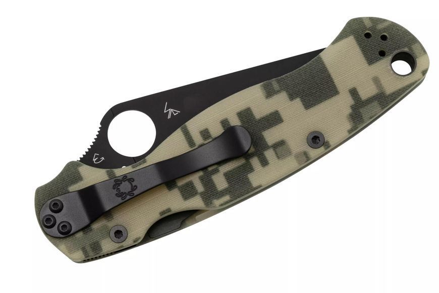Нож Spyderco ParaMilitary 2 Camo Black Blade CPM-S45VN C81GPCMOBK2 870156 фото