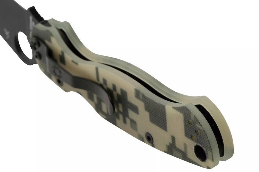 Нож Spyderco ParaMilitary 2 Camo Black Blade CPM-S45VN C81GPCMOBK2 870156 фото